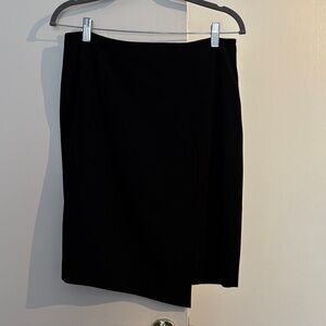 White House Black Market Black Asymmetrical Skirt